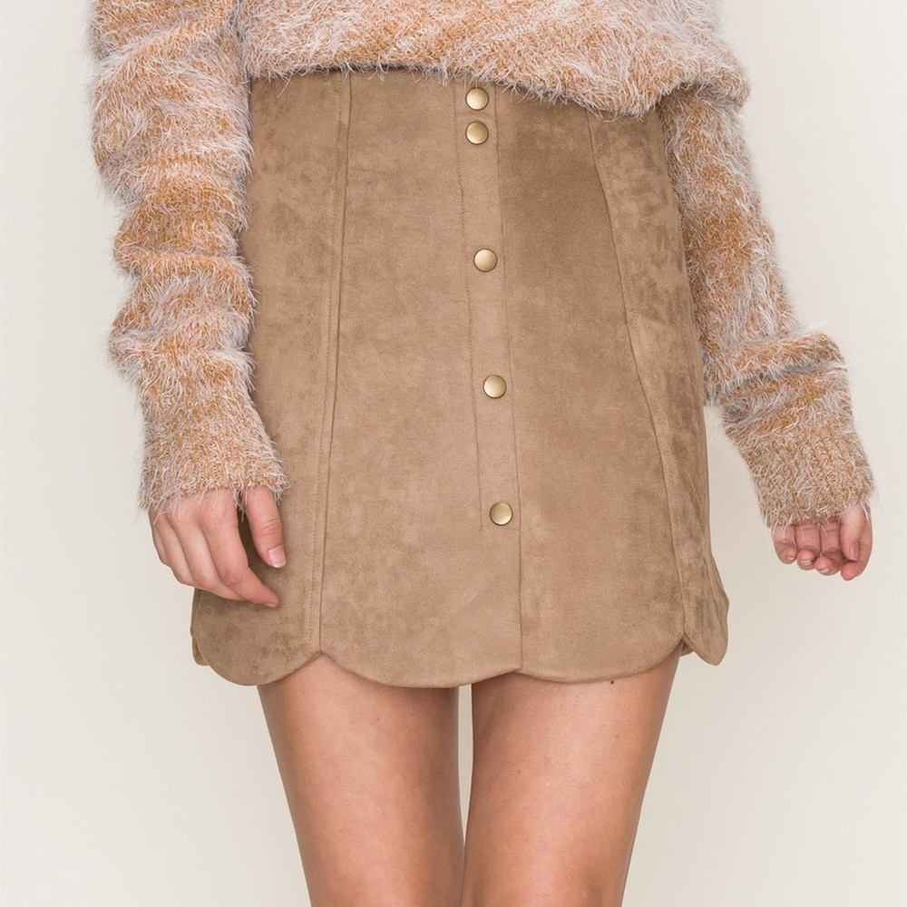 HYFVE faux suede skirt